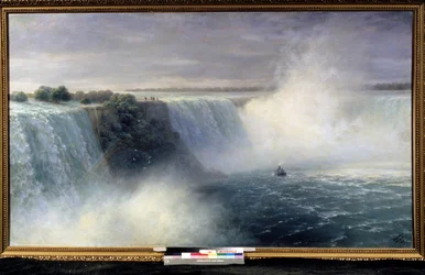 ""Niagarafallene"" Maleri av Ivan Aivazovsky (1817-1900) 1892 Nasjonalt kunstmuseum i den hviterussiske republikken, Minsk
