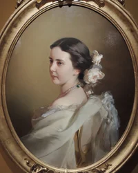 Portrett av Ekaterina Fedorovna Tyutcheva 1835-1882, midten av 1850-årene