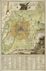 Kart over Moskva fra 1789 av Ivan Marchenkov