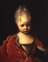 Portrett av storhertuginne Yelizaveta Petrovna som et barn, ca. 1712-13