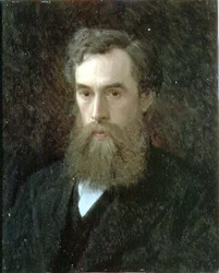 Portrett av Pavel Mikhailovich Tretyakov (1832-98) 1876