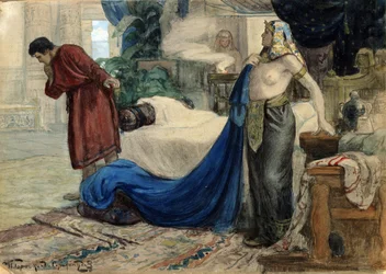 «Josef og Putifars kone», ca. 1900 (akvarell, gouache)
