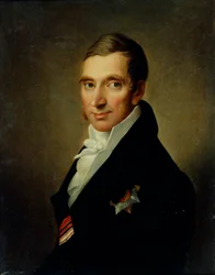 Portrett av legen Johann-Georg von Ruehl 1768-1846, 1823