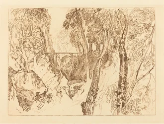 Mill nær Grand Chartreuse, utgitt 1816.