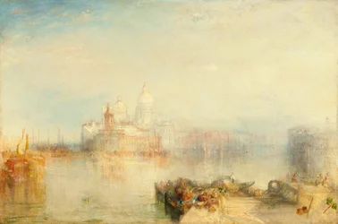 Dogana og Santa Maria della Salute, Venezia, 1843.