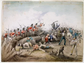 Eureka Stockade-opprør, Ballarat, Australia, 1854