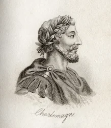 Charlemagne, kongen av frankerne (gravering)