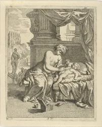 Thetis smører Achilles med ambrosia Scener fra livet til Achilles (serietittel) Vitam et mortem achilli (serietittel)