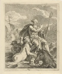 Seascape med Thetis og Neptun Scener fra livet til Achilles (serietittel) Vitam et mortem achilli (serietittel)