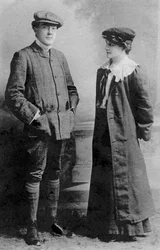 Mabel Hackney og Laurence Irving, 1907.