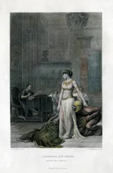 Cleopatra og Caesar Antony og Cleopatra, 1800-tallet