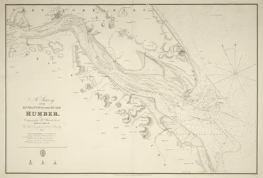 En undersøkelse av innløpet til elven Humber av kommandør Williamm Hewett, RN, utført etter ordre fra Lords Commissioners of the Admiralty i 1828