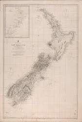 Kart over New Zealand