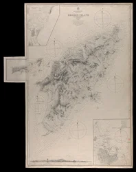 Middelhavsøygruppen Rhodos kartlagt ... under ledelse av Com#39;r T Graves RN HMS #39;Beacon#39; (1841)