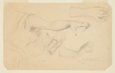 Studies of Hands for Dome of Manufactures og Liberal Arts Building, World's Columbian Exposition, Chicago, IL