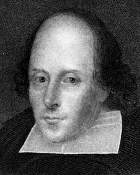 William Shakespeare , engelsk poet og dramatiker