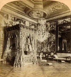 Mottaksrommet til Catherine de Medicis, palasset i Fontainebleau, Frankrike, 1889.