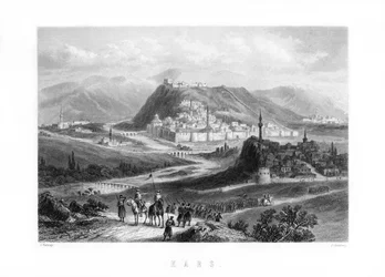 Kars, en by nordøst i Tyrkia, 1893.