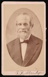 Portrett av Benjamin Franklin Mudge 1817-1879, juli 1873.