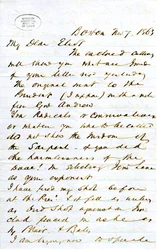 Brev signert J.M.F. [J.M. Forbes], Boston, til Eliot [William G. Eliot], 7. november 1863