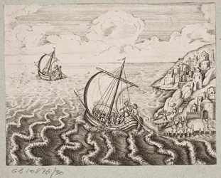 Illustrasjon til Adam Olearius, "Persisk Rosenthal av en genial poet Schich Saadi […]", Schleswig 1660