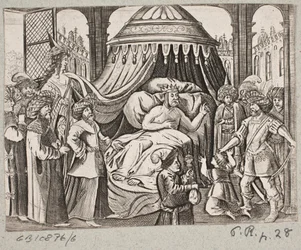 Illustrasjon til Adam Olearius, "Persisk Rosenthal av en genial poet Schich Saadi […]", Schleswig 1660
