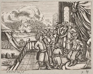 Illustrasjon til Adam Olearius, "Persisk Rosenthal av en genial poet Schich Saadi […]", Schleswig 1660