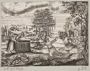 Illustrasjon til Adam Olearius, "Persisk Rosenthal av en genial poet Schich Saadi […]", Schleswig 1660