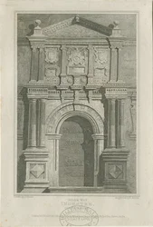 Ingestre Hall - Døråpning: gravering, nd [c 1821] (trykk)