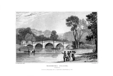 Richmond Bridge, London, 1829.