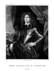 Henry Spencer, 1. jarl av Sunderland, engelsk soldat, 1823.