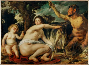 Jupiter enfant nourri par la chevre Amalthee - Barnet Jupiter som ammes av geita Amalthea …