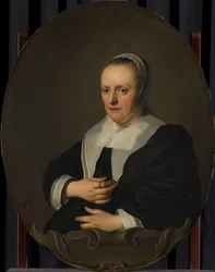 Portrett av Sarah Sarah av Bie. Jan Lutmas andre hustru (1638).