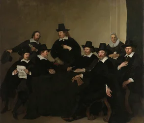 Regents of the Nieuwe Zijds Institute for the Outdoor Relief of the Poor, Amsterdam, ca. 1650 (olje på lerret)