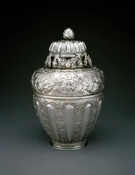 Ingefærkrukke med lokk, ca. 1677 (sterling sølv)