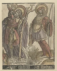 De heiligen Christoffel en Sebastiaan Heiligen met Anna te Drieën (series title)   1373575   no       norwegian Successfully Translated  Original: A Great Beech Tree at the Edge of a Wood Translat: A Great Beech Tree at the Edge of a Wood 1226372 no norweg