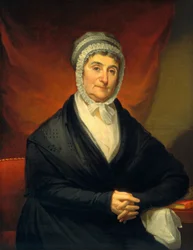 Ann Old Coleman (fru Robert Coleman), ca. 1820 (olje på lerret overført til tre)