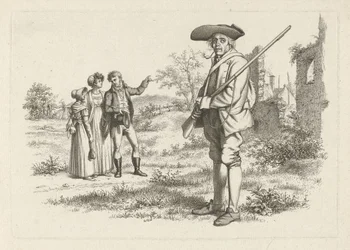Jeger og selskap ved en ruin Studietrykk / Etudes gravées (serietittel)