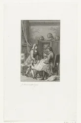 Tsar Peter den store og ordfører Nicolaes Witsen studerer et kart, 1814