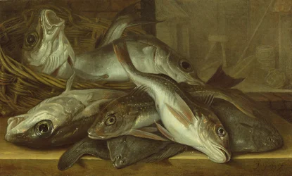 Et stilleben av fisk