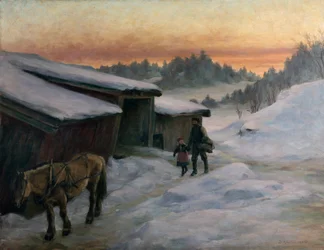 Fra en gård i nærheten av Lysaker