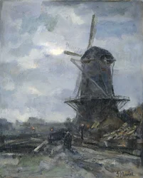 Mølle i måneskinn