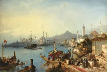 Sultan Abdülmecids ankomst til Nusretiye-moskeen, 1842