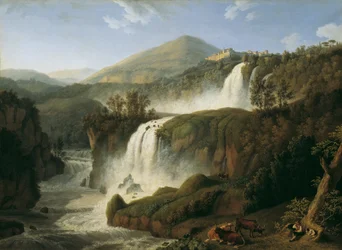Den store fossen i Tivoli nær Roma