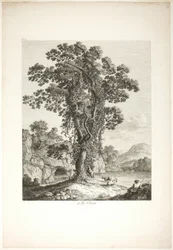 Nær la Cava, fra Suite IV Views Drawn in the Kingdom of Naples