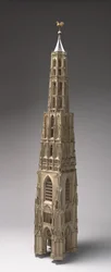 Modell av det uferdige tårnet til Nieuwe Kerk