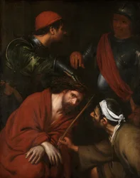 Kristus kronet med torner (olje på lerret)