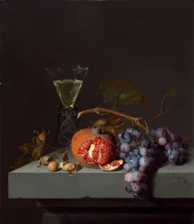 Stilleben med frukt, 1675.