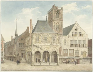 Det gamle rådhuset i Amsterdam