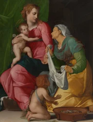 Madonna og barnet med de hellige Elisabeth og døperen Johannes
